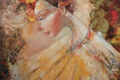 La dame au café